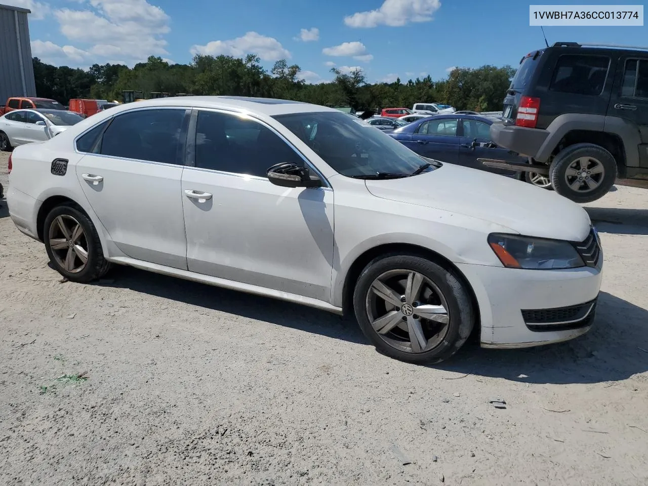 1VWBH7A36CC013774 2012 Volkswagen Passat Se