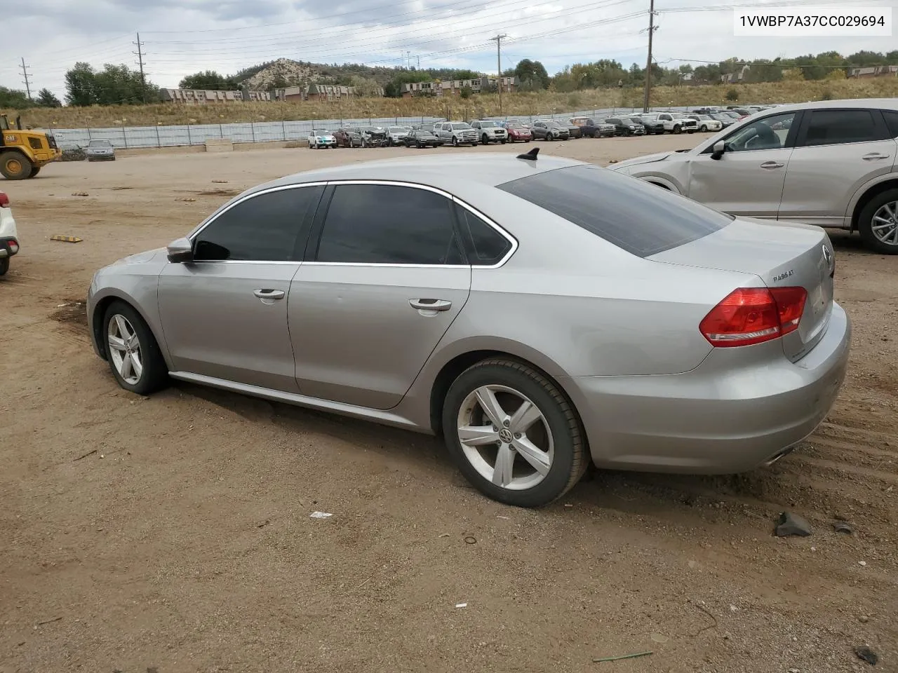 2012 Volkswagen Passat Se VIN: 1VWBP7A37CC029694 Lot: 75942704