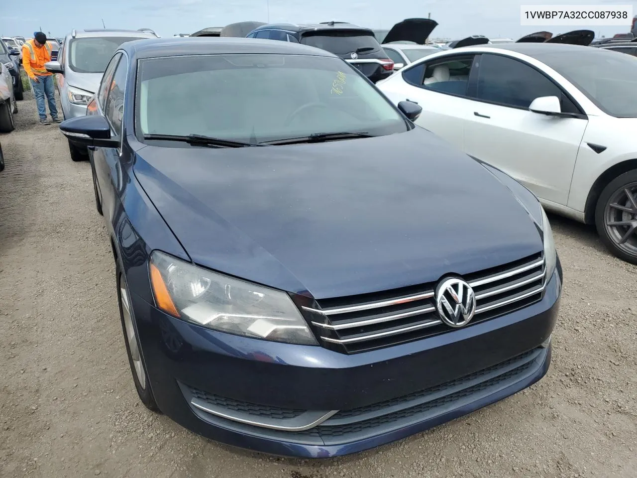 2012 Volkswagen Passat Se VIN: 1VWBP7A32CC087938 Lot: 76576064