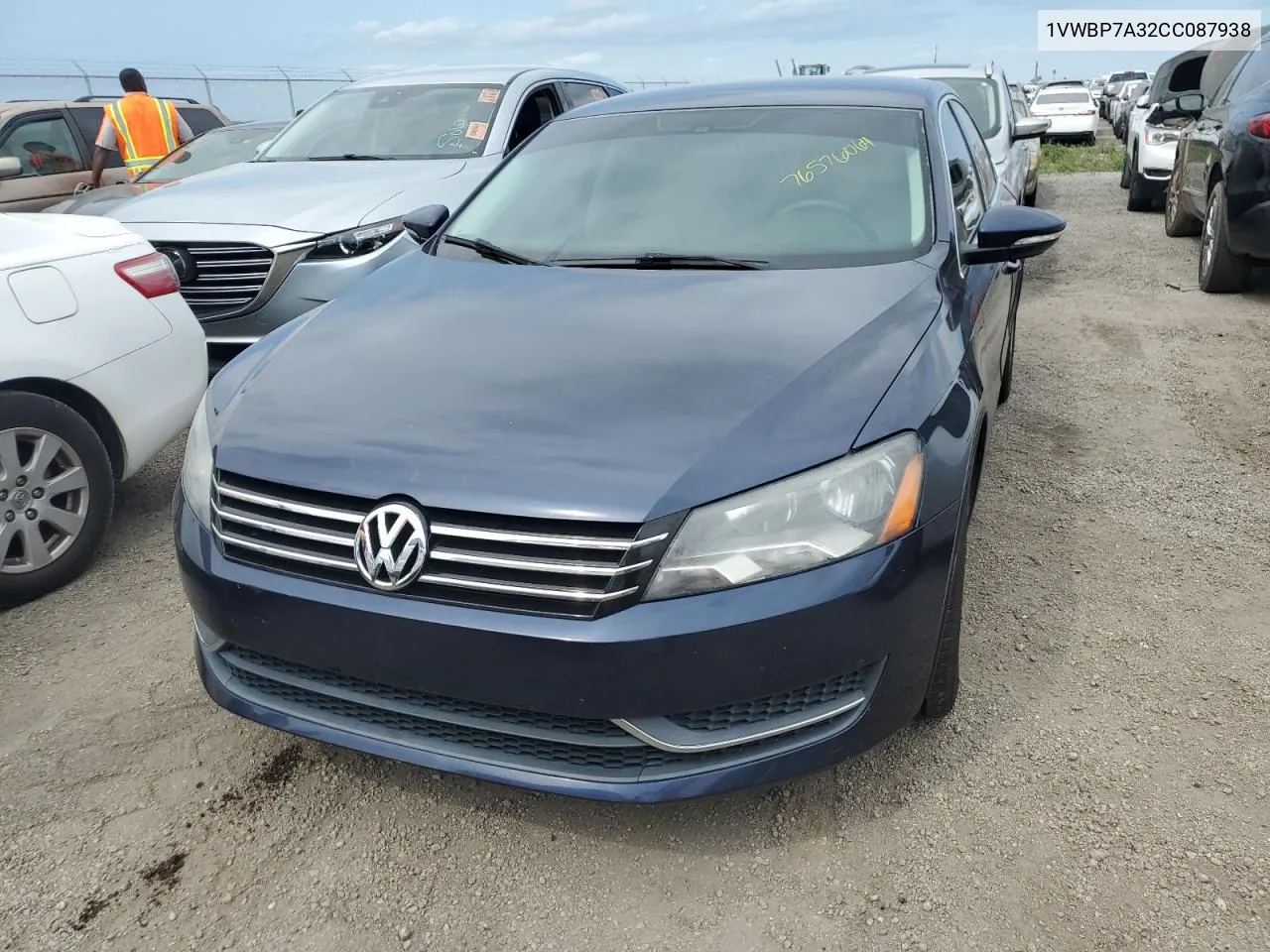 2012 Volkswagen Passat Se VIN: 1VWBP7A32CC087938 Lot: 76576064