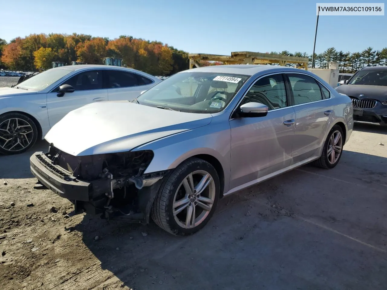 1VWBM7A36CC109156 2012 Volkswagen Passat Se