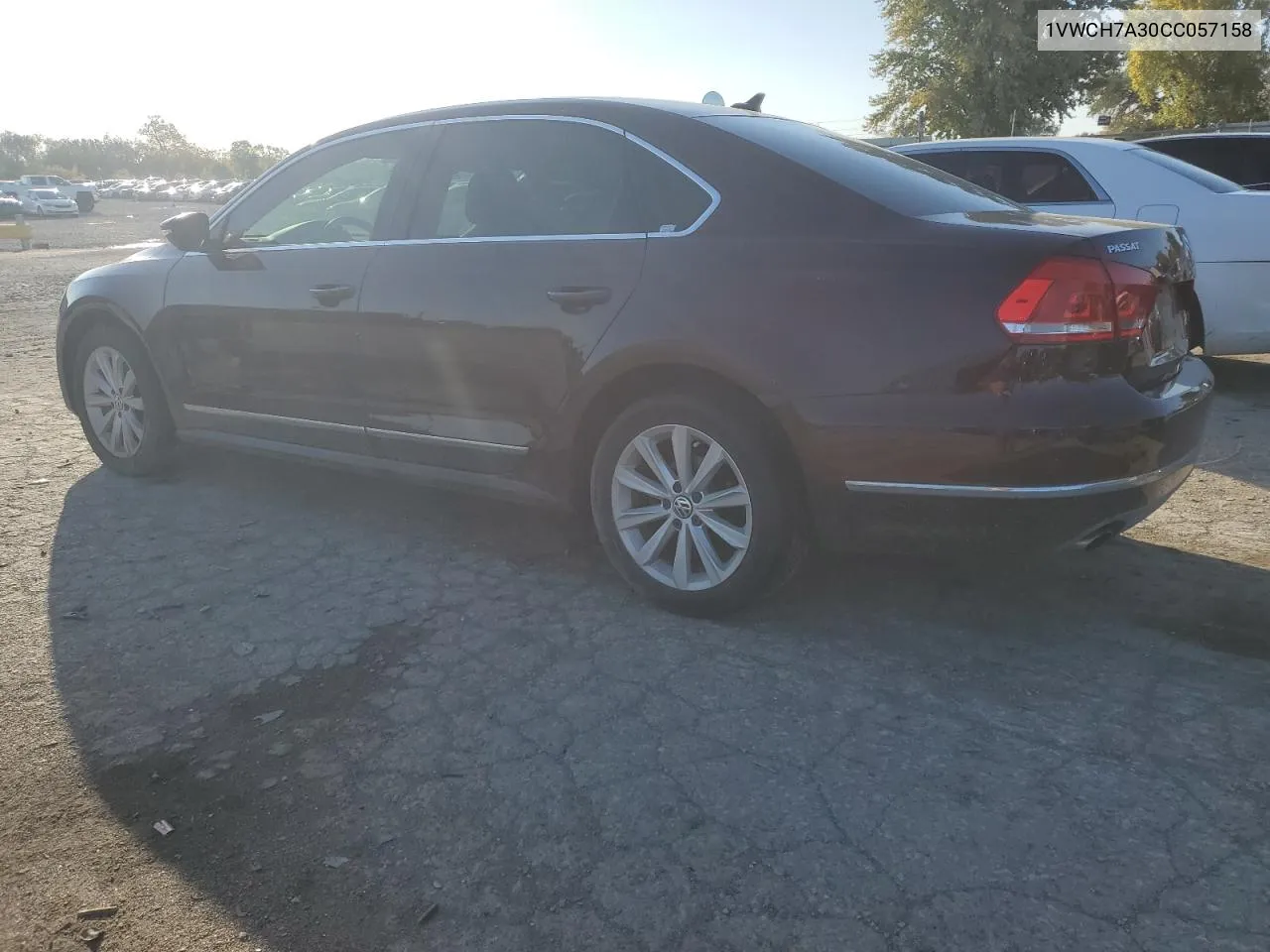 2012 Volkswagen Passat Sel VIN: 1VWCH7A30CC057158 Lot: 77617664