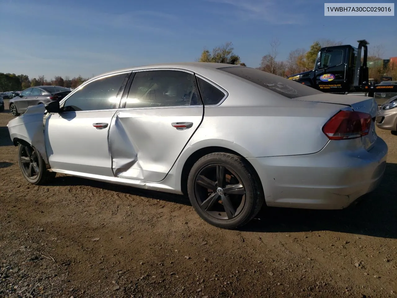 2012 Volkswagen Passat Se VIN: 1VWBH7A30CC029016 Lot: 78384714