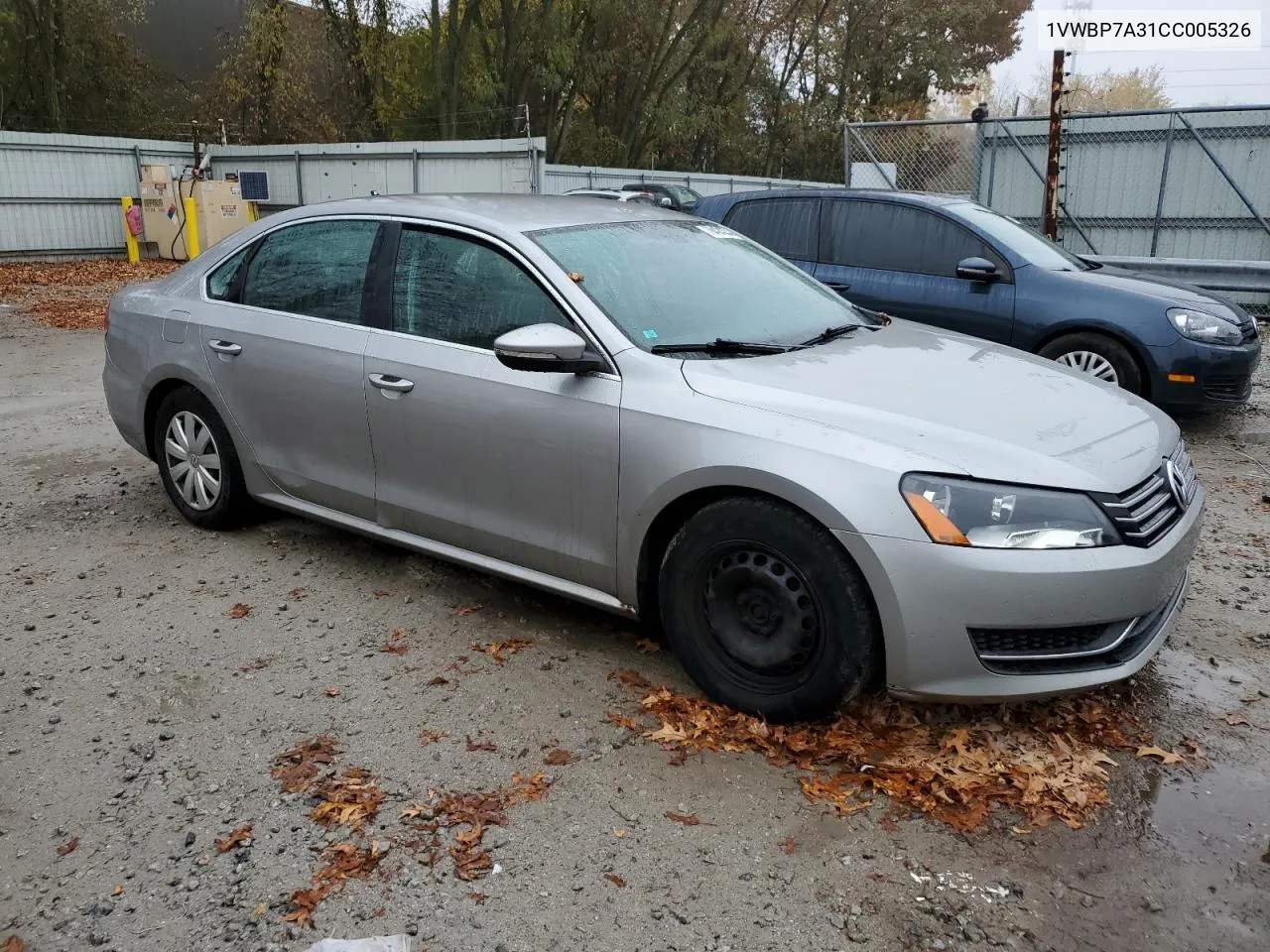 2012 Volkswagen Passat Se VIN: 1VWBP7A31CC005326 Lot: 78424334