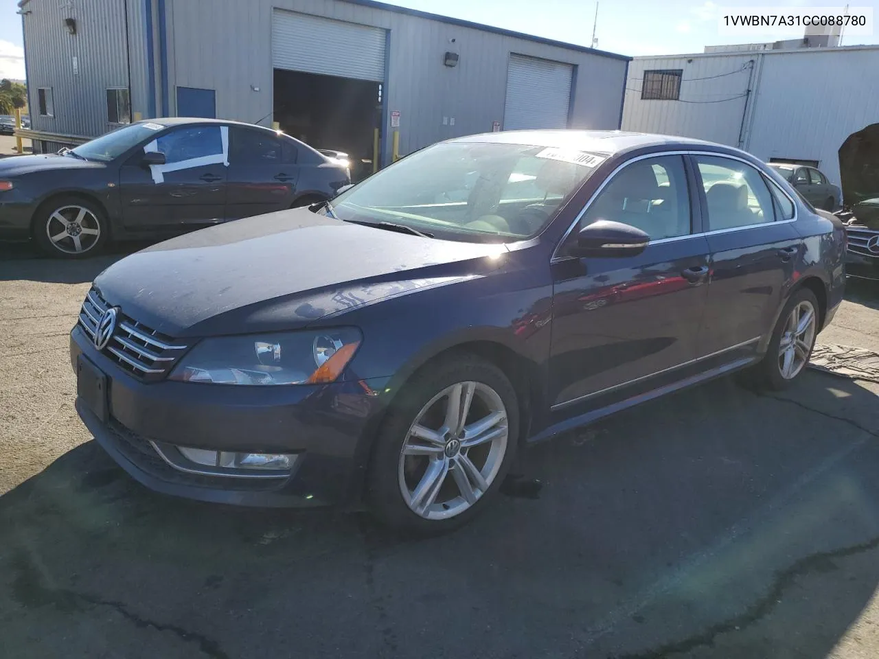 2012 Volkswagen Passat Se VIN: 1VWBN7A31CC088780 Lot: 78465004