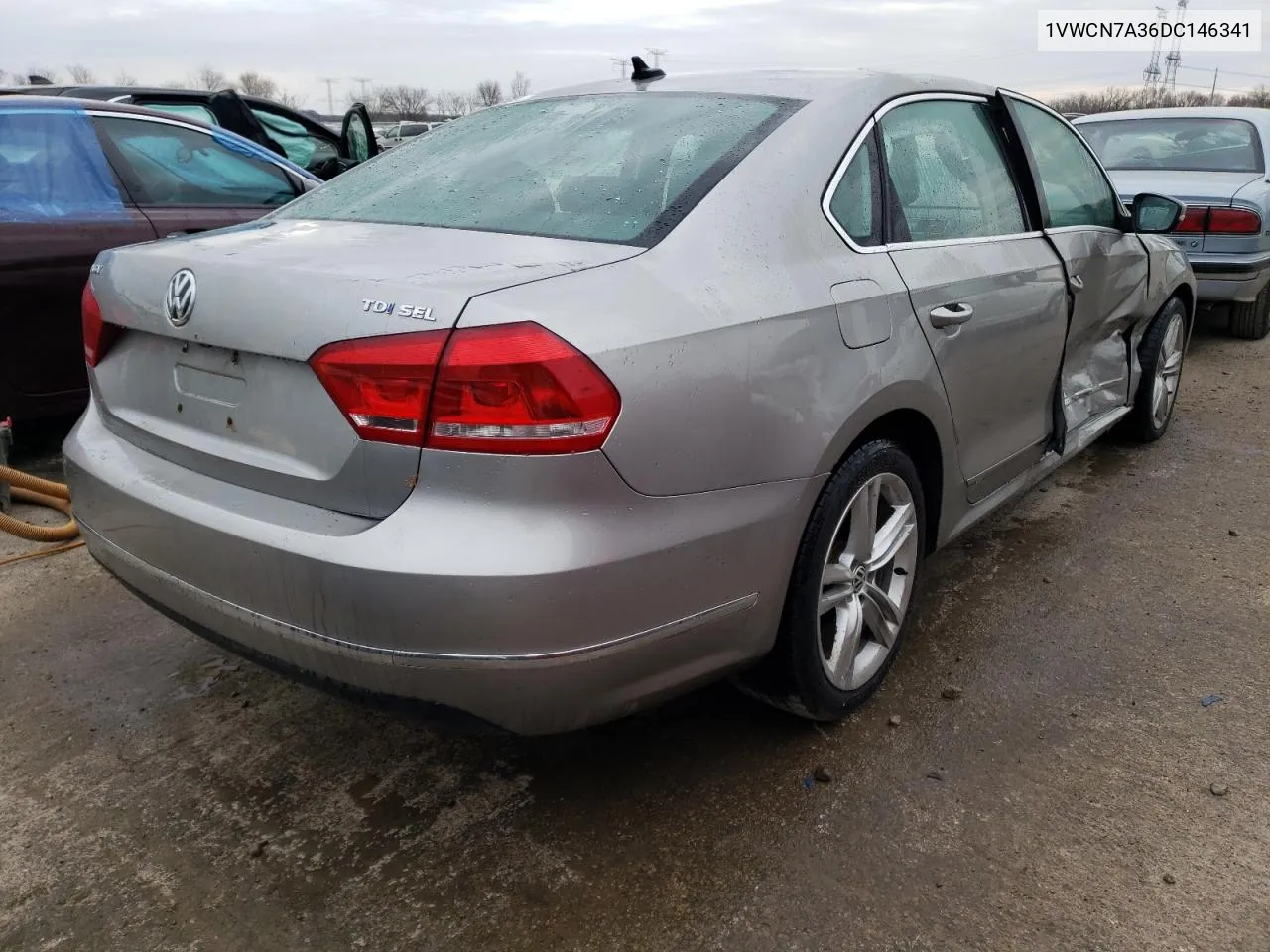 1VWCN7A36DC146341 2013 Volkswagen Passat Sel