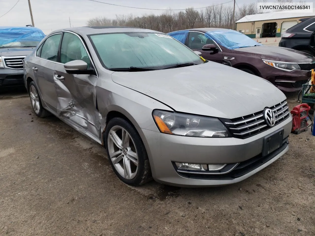 1VWCN7A36DC146341 2013 Volkswagen Passat Sel