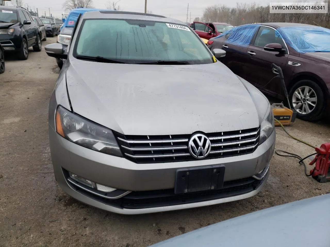 1VWCN7A36DC146341 2013 Volkswagen Passat Sel