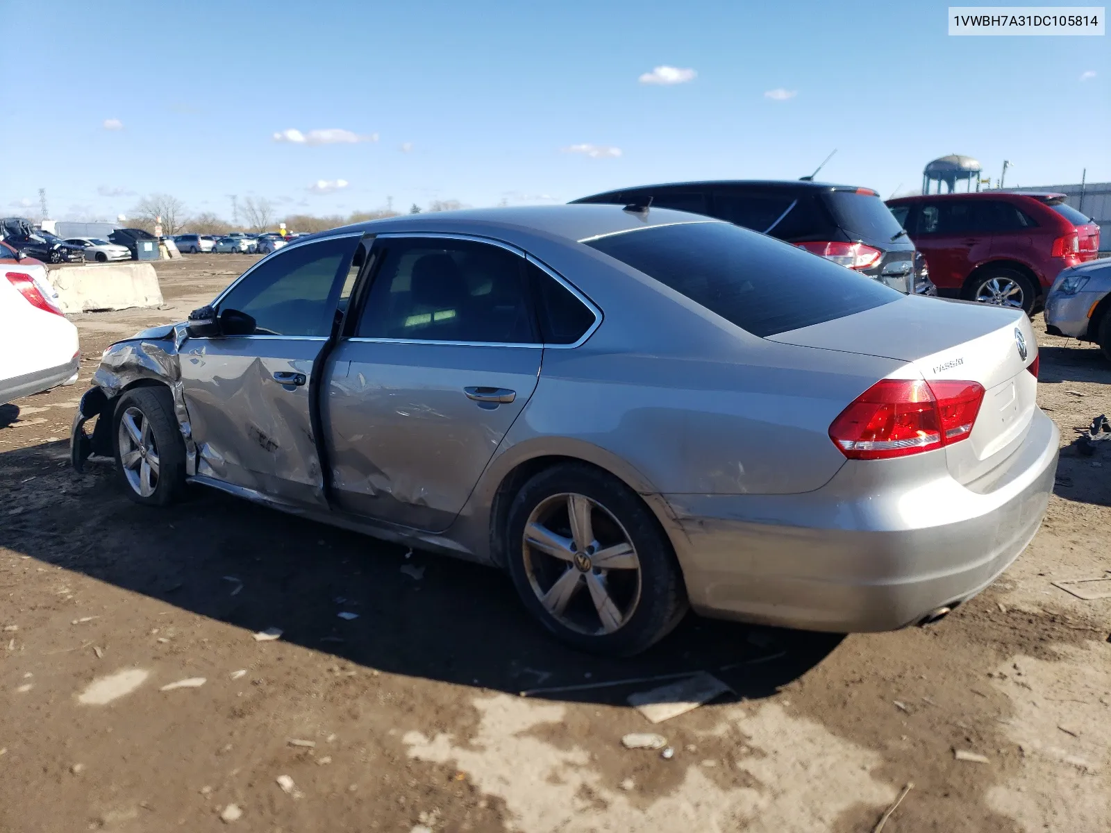 2013 Volkswagen Passat Se VIN: 1VWBH7A31DC105814 Lot: 49804774