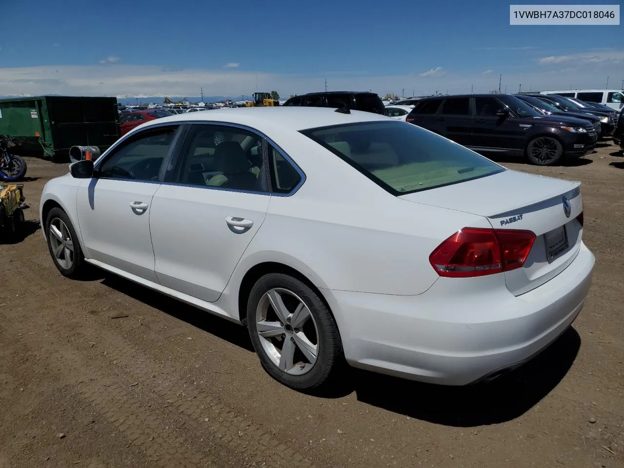 2013 Volkswagen Passat Se VIN: 1VWBH7A37DC018046 Lot: 53527724