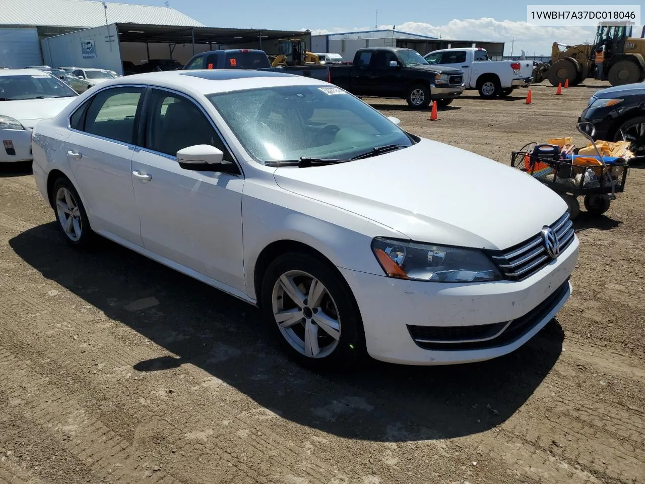 2013 Volkswagen Passat Se VIN: 1VWBH7A37DC018046 Lot: 53527724