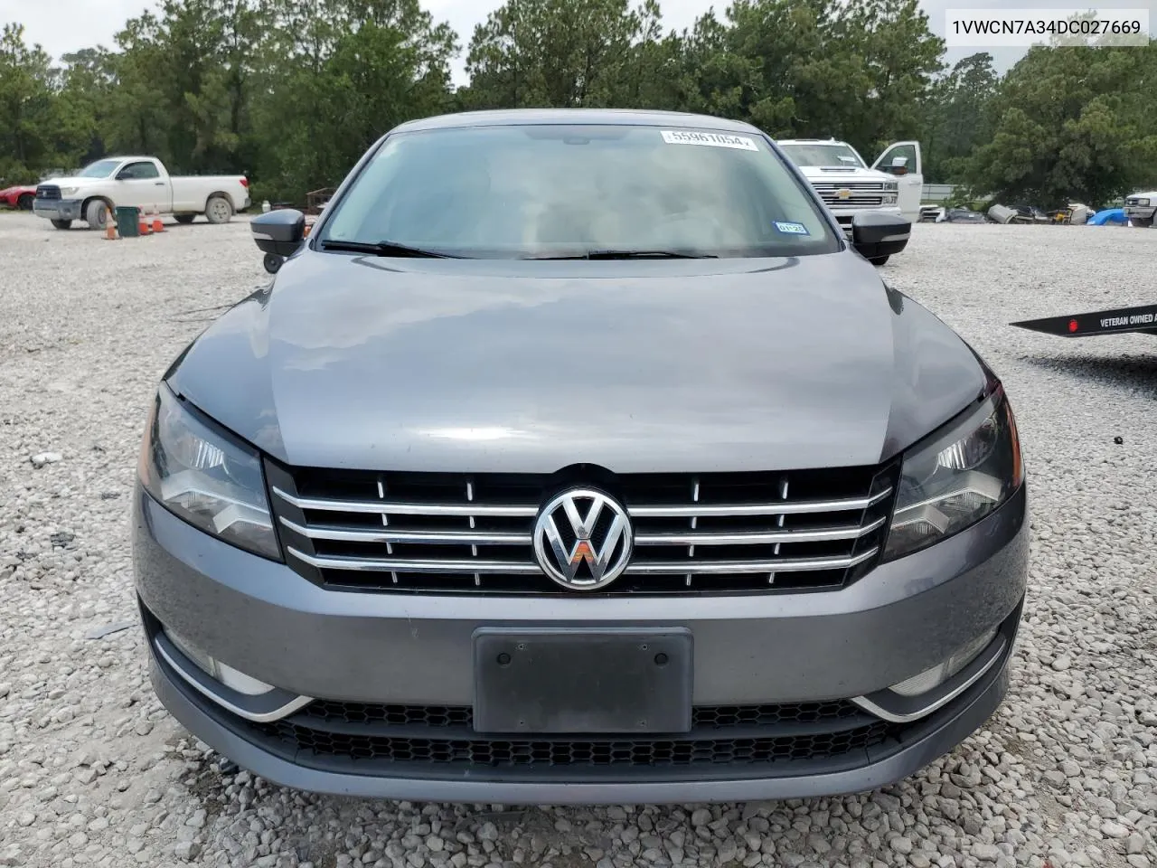 2013 Volkswagen Passat Sel VIN: 1VWCN7A34DC027669 Lot: 55961054