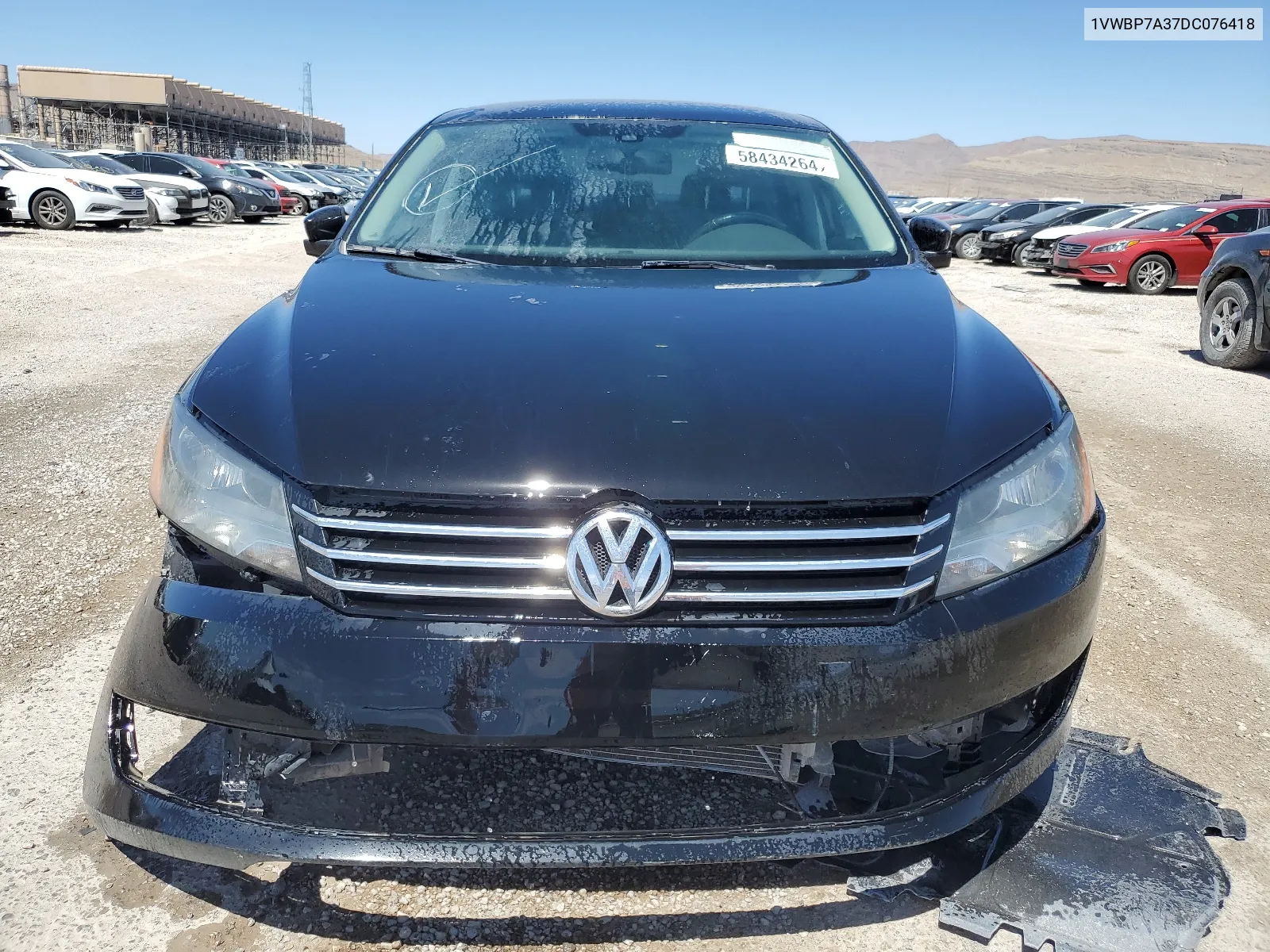 2013 Volkswagen Passat Se VIN: 1VWBP7A37DC076418 Lot: 58434264