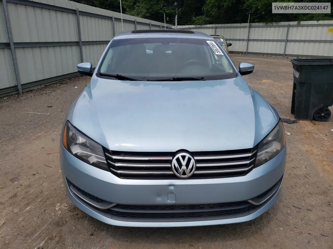 2013 Volkswagen Passat Se VIN: 1VWBH7A3XDC024147 Lot: 58620684