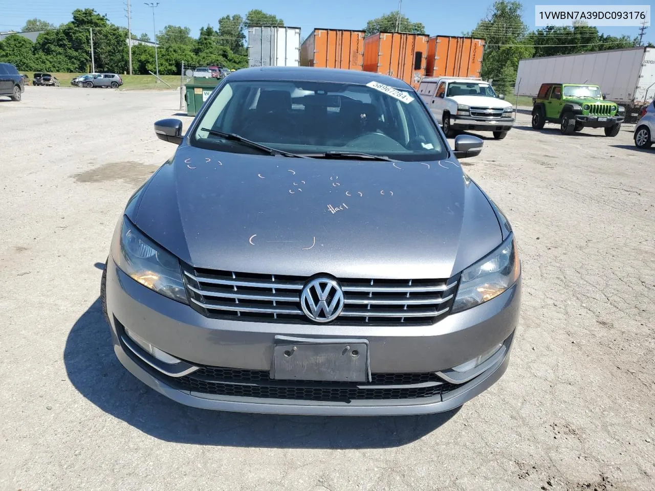 2013 Volkswagen Passat Se VIN: 1VWBN7A39DC093176 Lot: 58967284