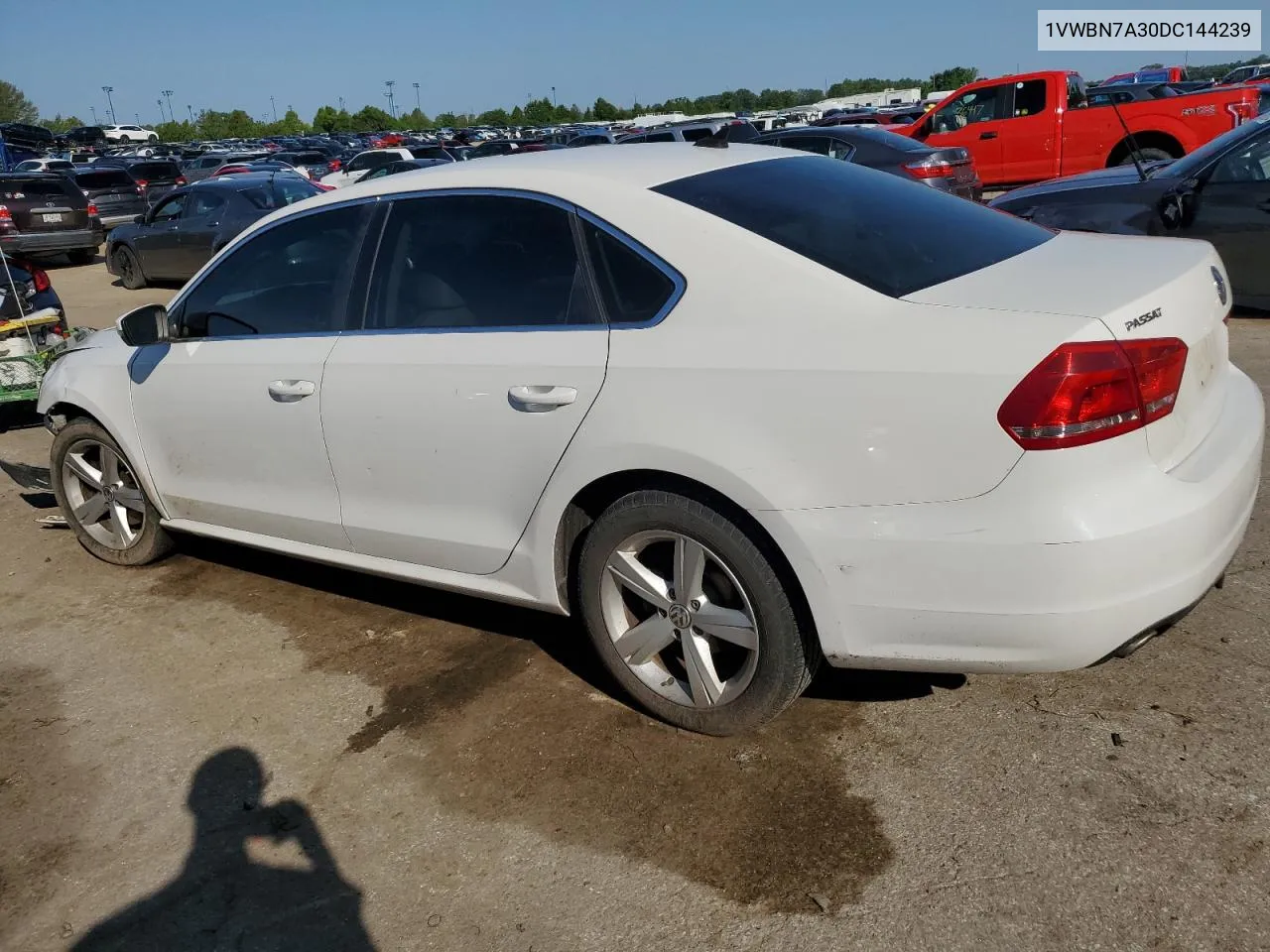 2013 Volkswagen Passat Se VIN: 1VWBN7A30DC144239 Lot: 59218074