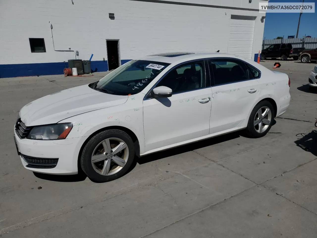 2013 Volkswagen Passat Se VIN: 1VWBH7A36DC072079 Lot: 59441744