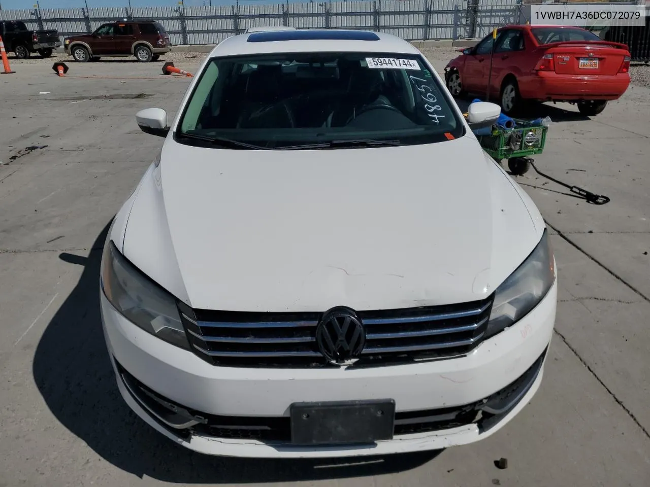 2013 Volkswagen Passat Se VIN: 1VWBH7A36DC072079 Lot: 59441744