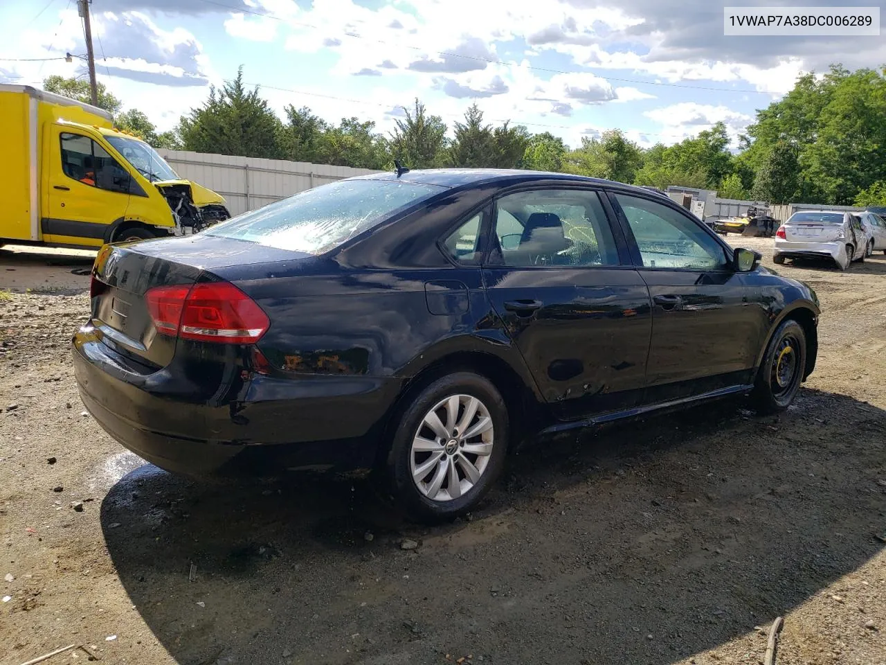 2013 Volkswagen Passat S VIN: 1VWAP7A38DC006289 Lot: 59676684