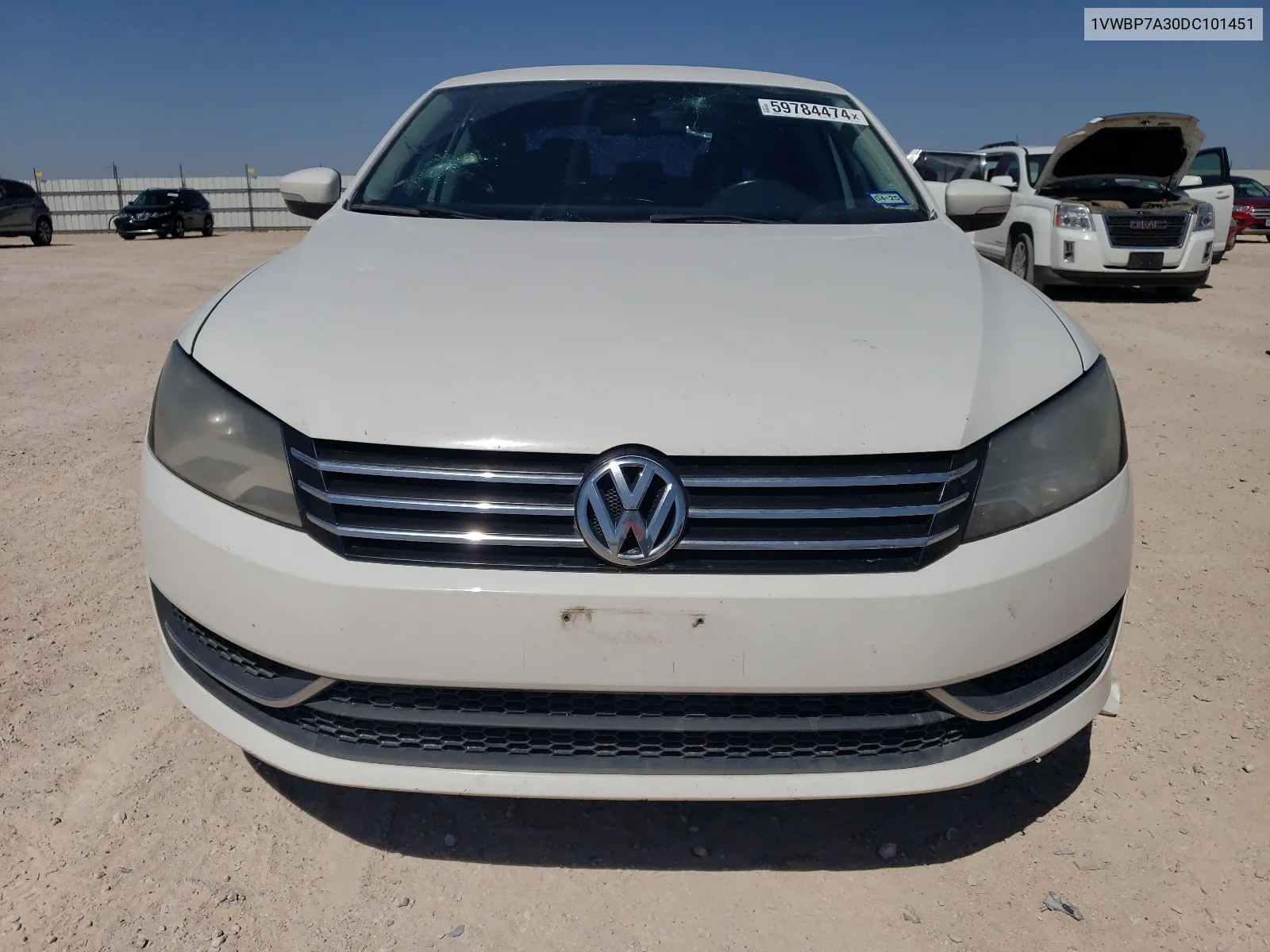 1VWBP7A30DC101451 2013 Volkswagen Passat Se