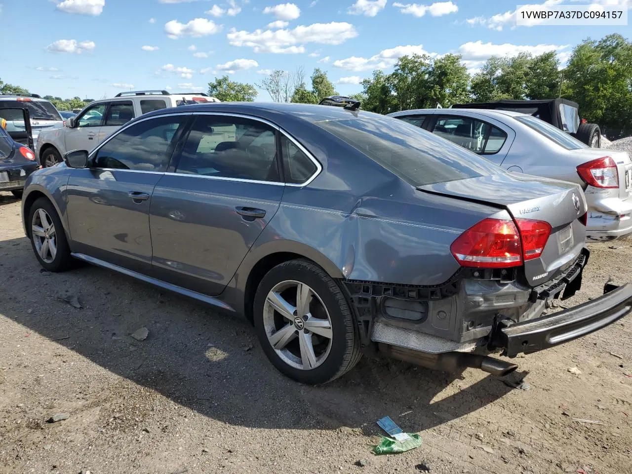 2013 Volkswagen Passat Se VIN: 1VWBP7A37DC094157 Lot: 60848854