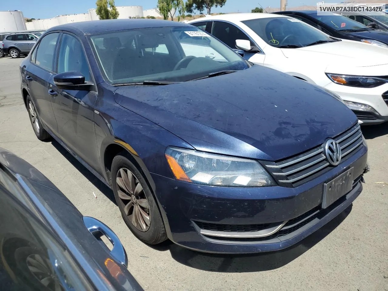 2013 Volkswagen Passat S VIN: 1VWAP7A38DC143426 Lot: 61161274