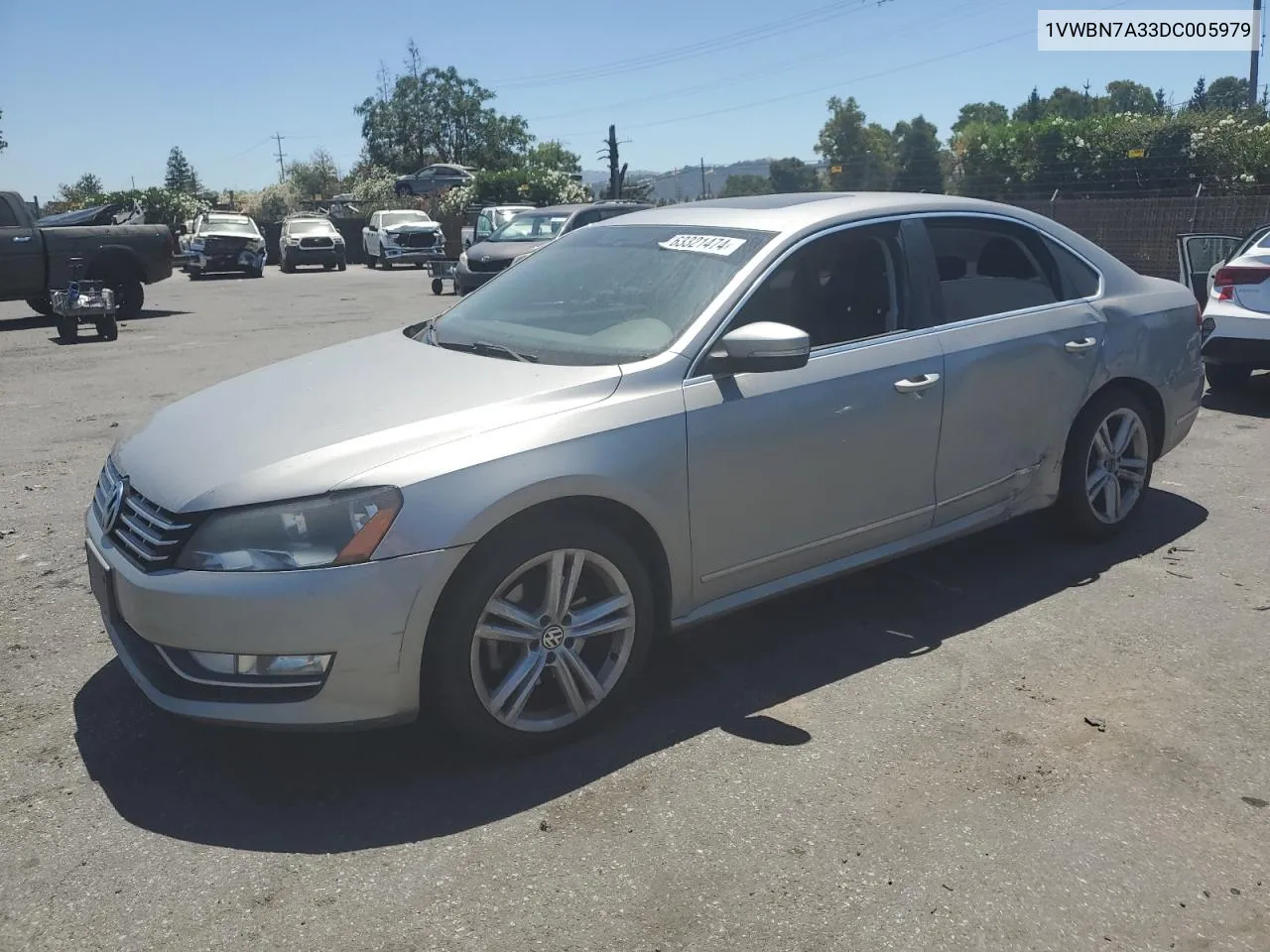 2013 Volkswagen Passat Se VIN: 1VWBN7A33DC005979 Lot: 63321474