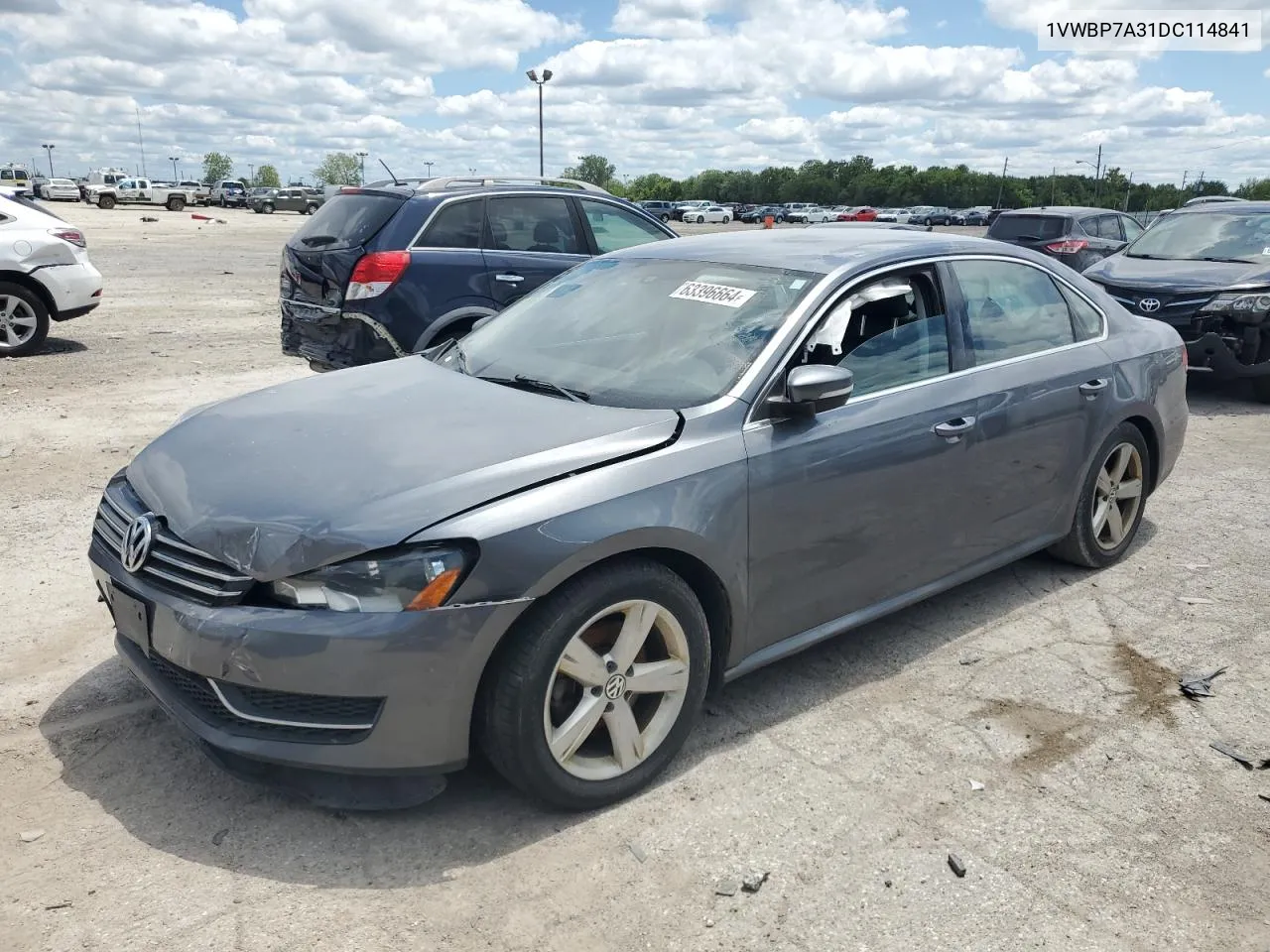 1VWBP7A31DC114841 2013 Volkswagen Passat Se