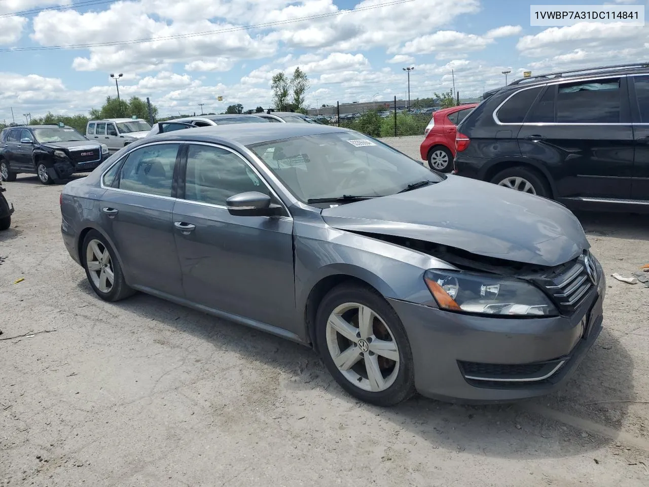 2013 Volkswagen Passat Se VIN: 1VWBP7A31DC114841 Lot: 63396664