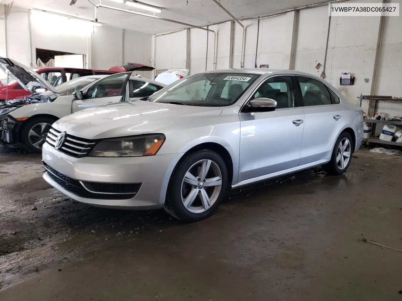 1VWBP7A38DC065427 2013 Volkswagen Passat Se