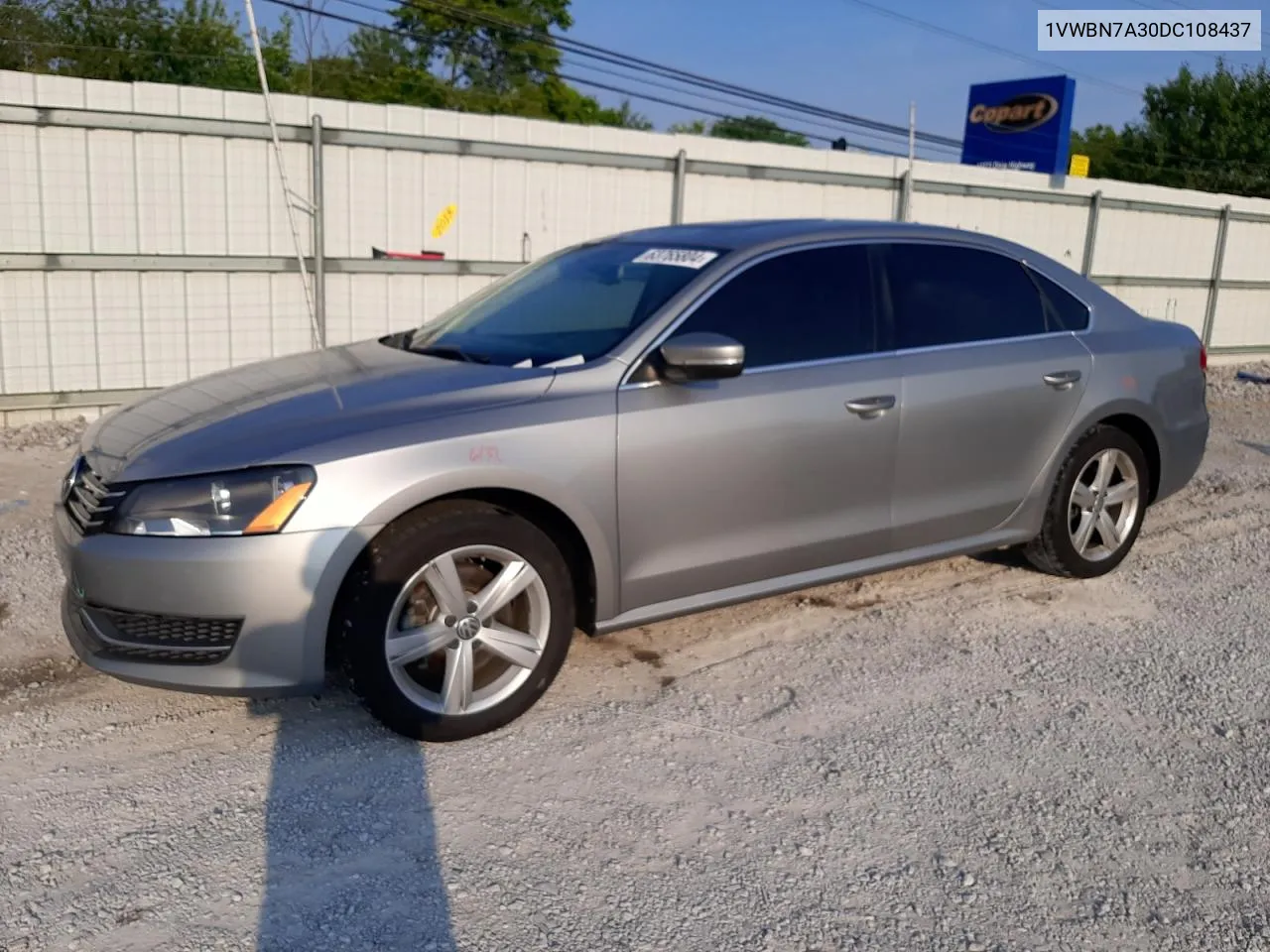 2013 Volkswagen Passat Se VIN: 1VWBN7A30DC108437 Lot: 63765804