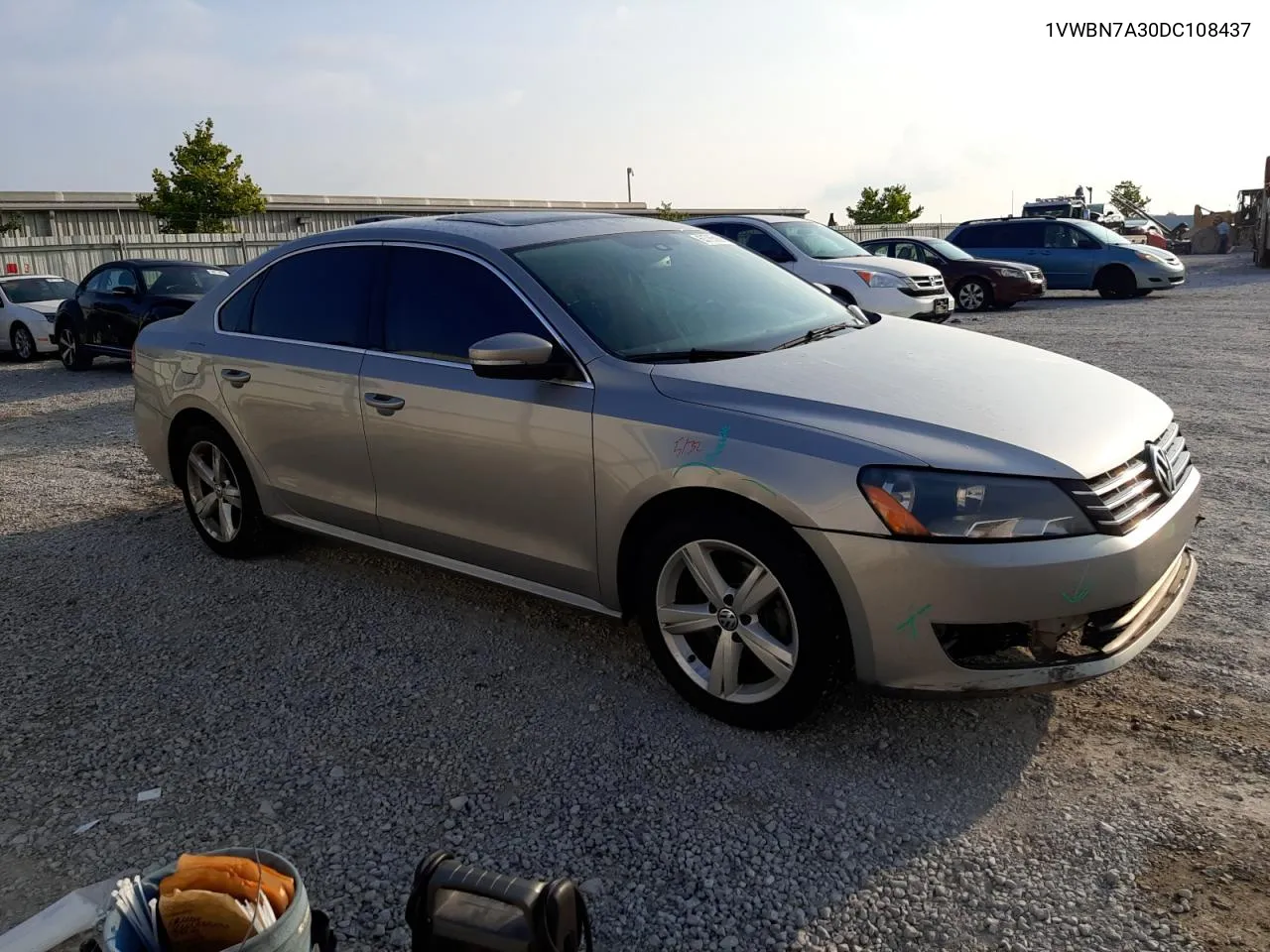 2013 Volkswagen Passat Se VIN: 1VWBN7A30DC108437 Lot: 63765804