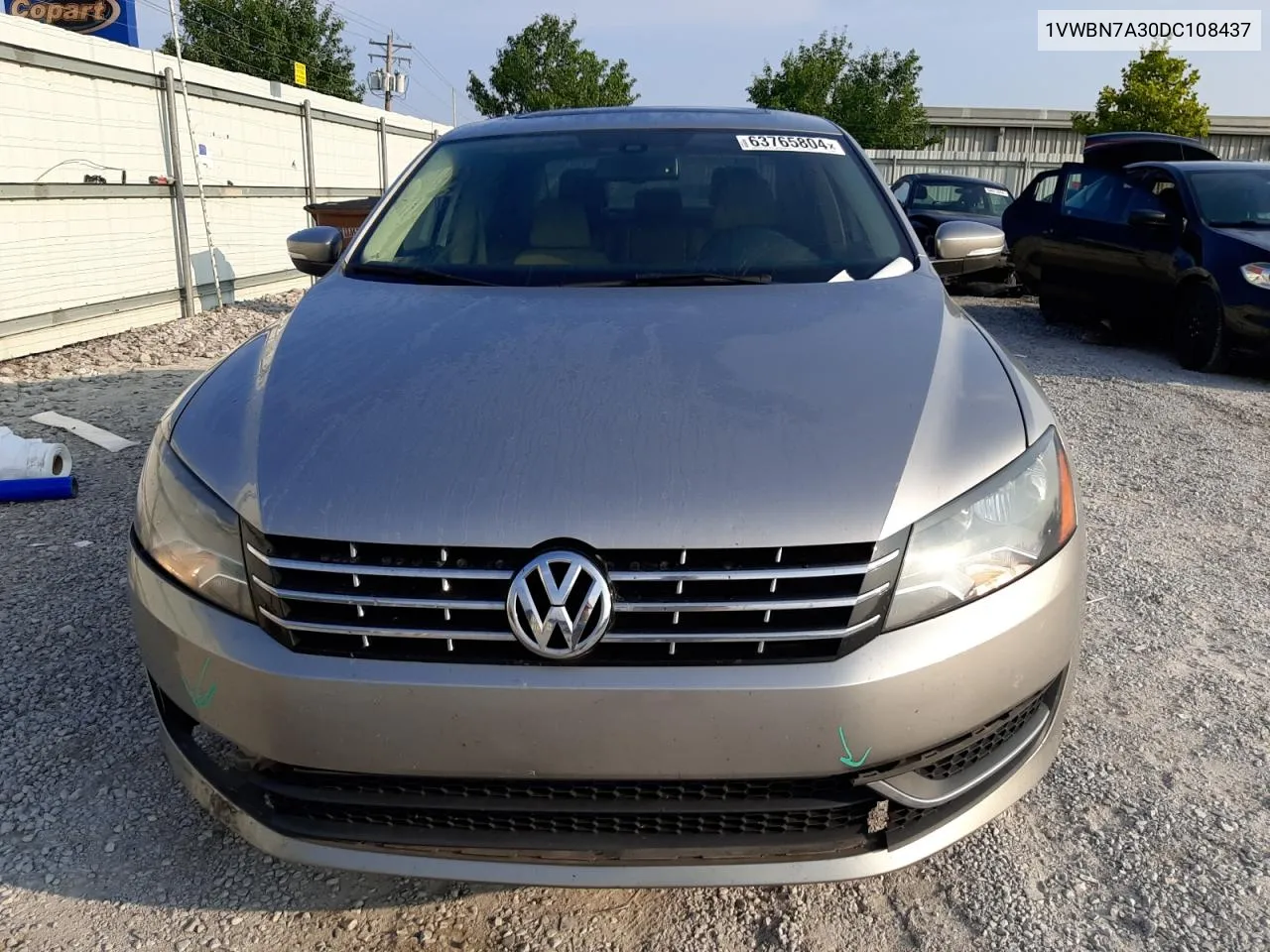 2013 Volkswagen Passat Se VIN: 1VWBN7A30DC108437 Lot: 63765804