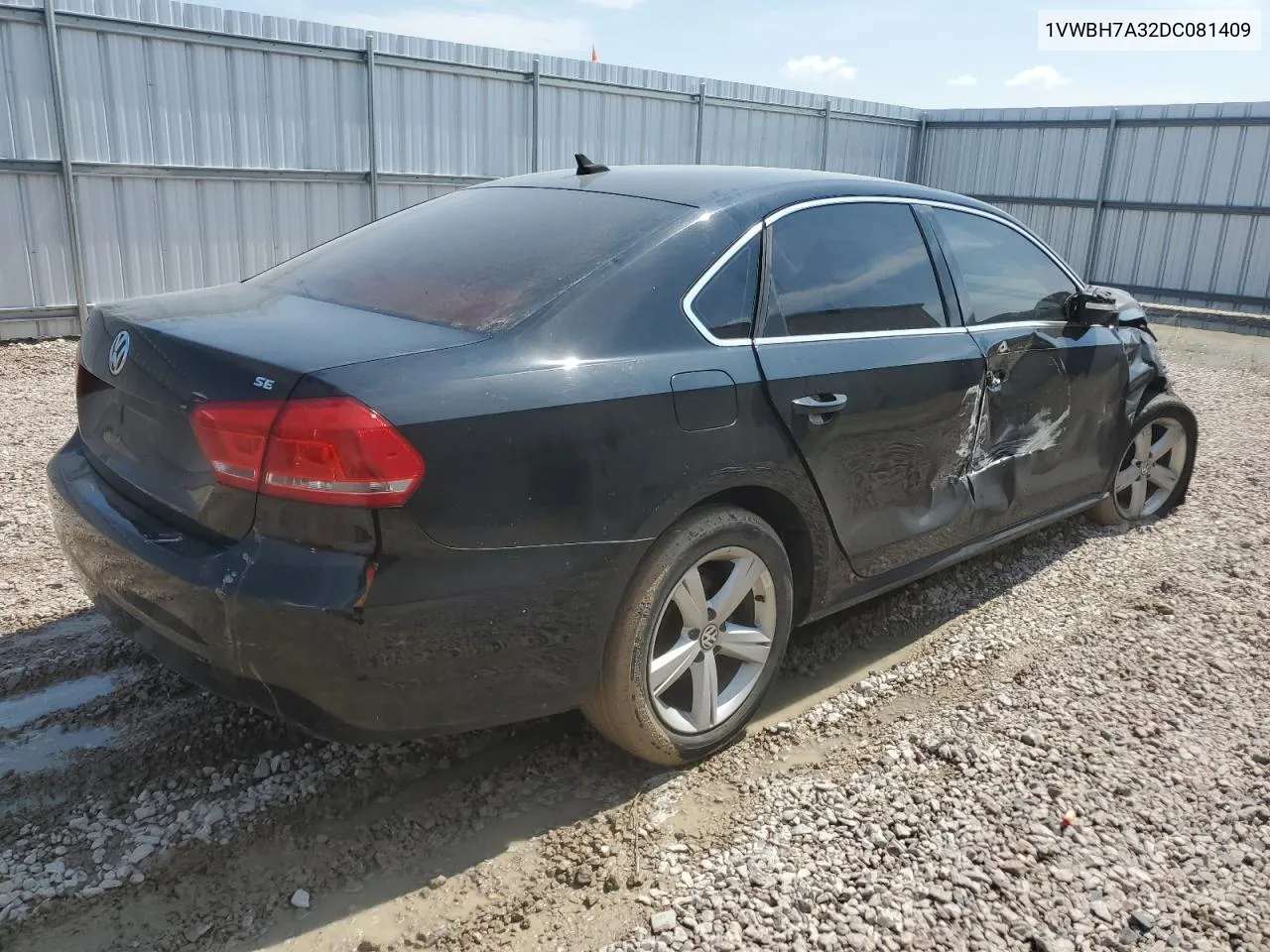 1VWBH7A32DC081409 2013 Volkswagen Passat Se