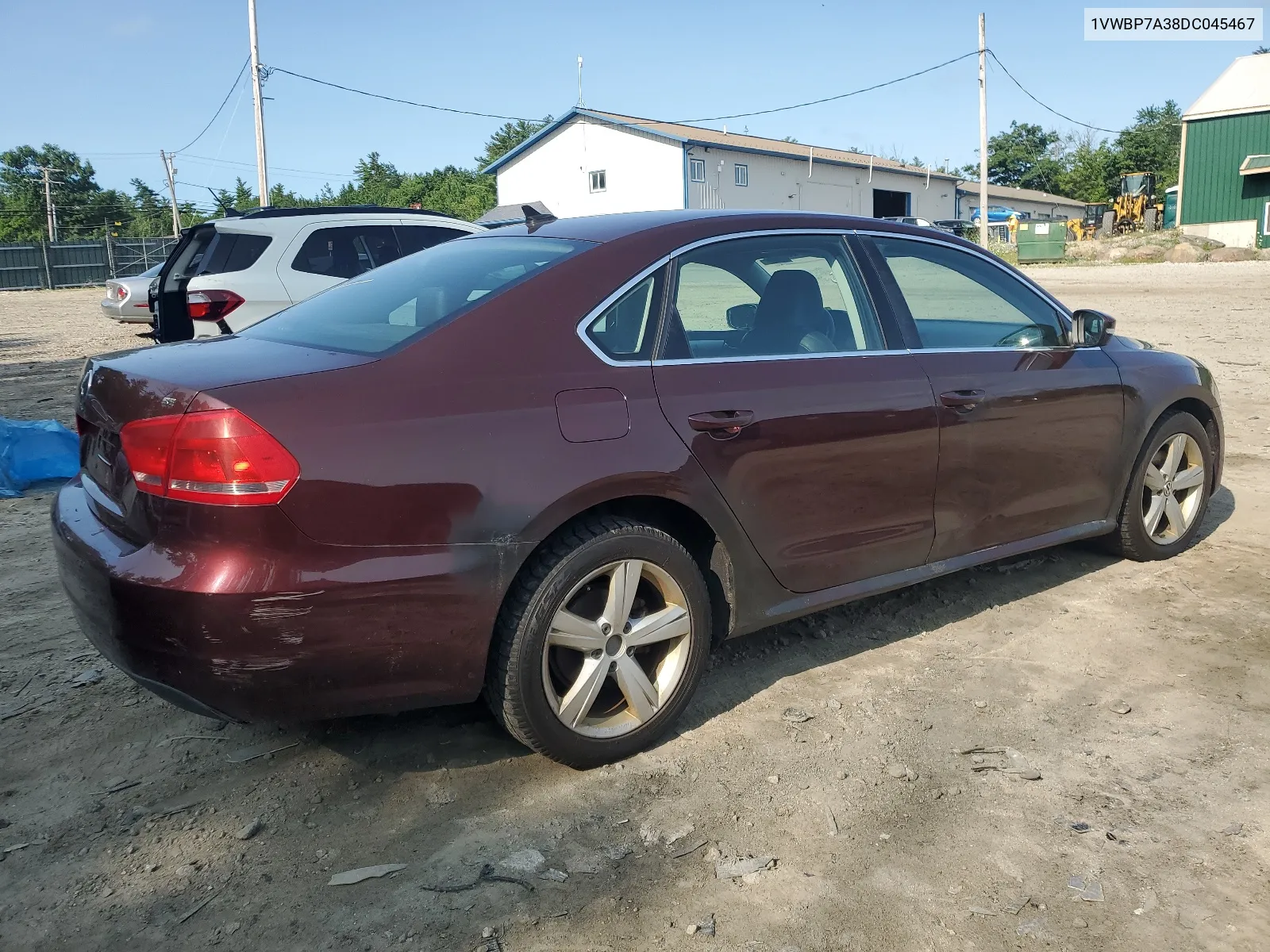 2013 Volkswagen Passat Se VIN: 1VWBP7A38DC045467 Lot: 64239224