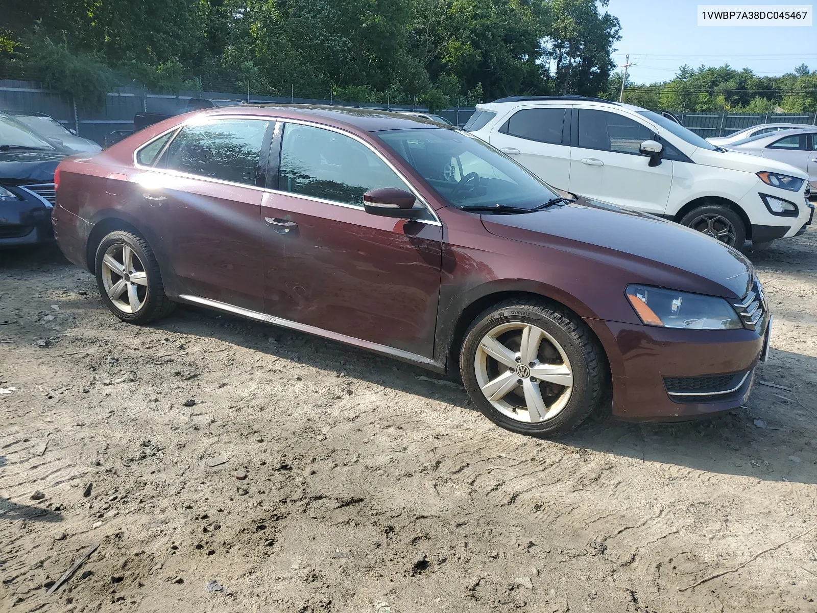 1VWBP7A38DC045467 2013 Volkswagen Passat Se