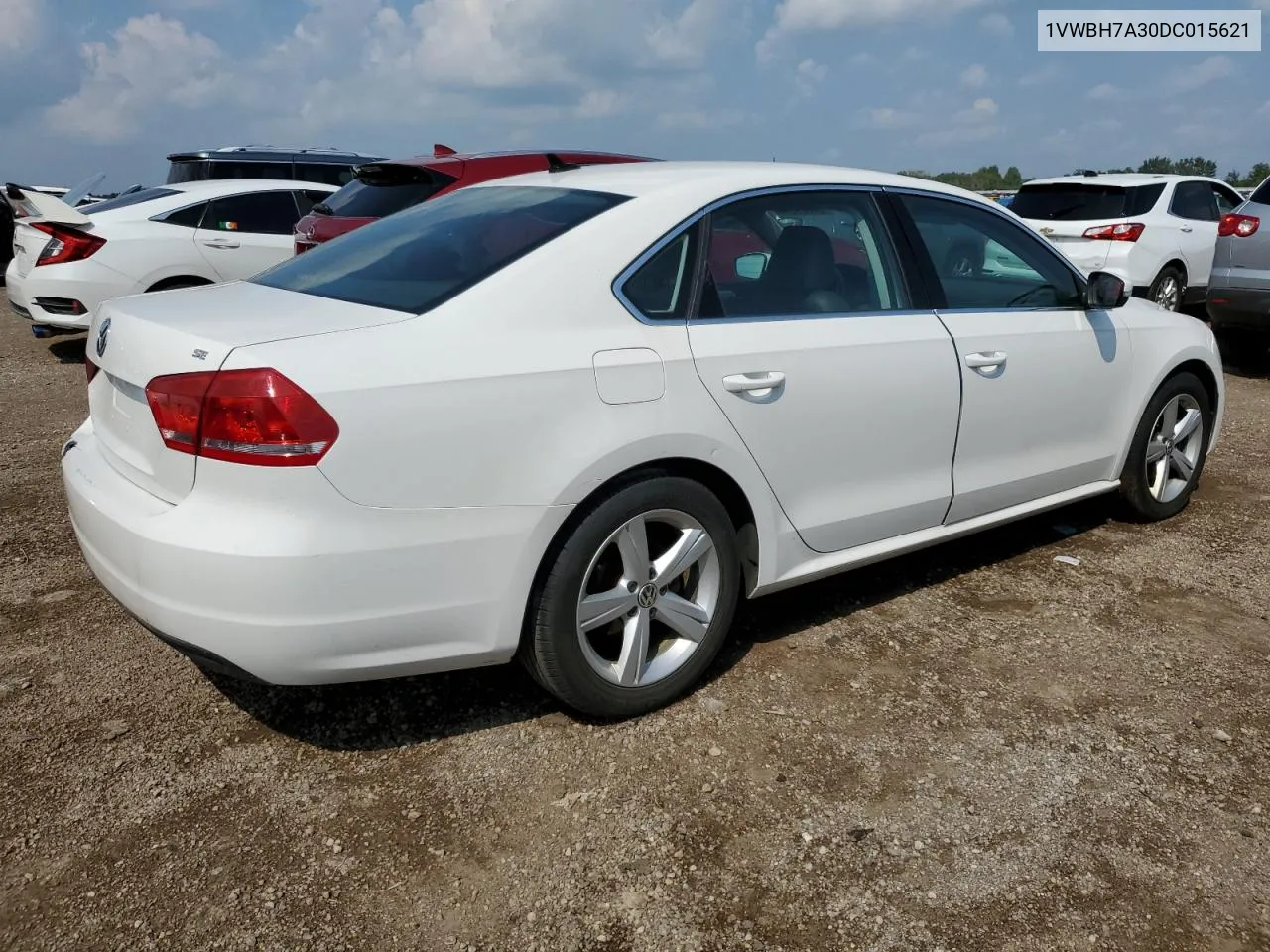 2013 Volkswagen Passat Se VIN: 1VWBH7A30DC015621 Lot: 64689894