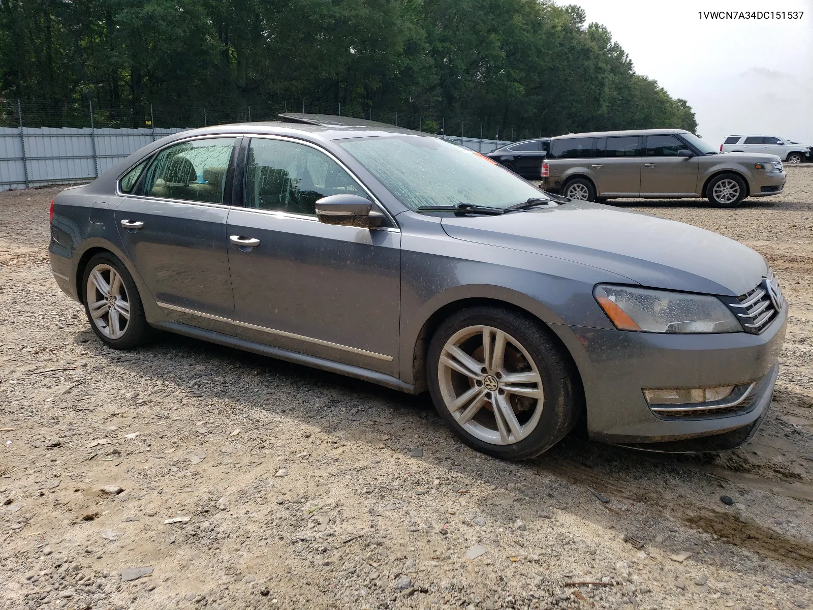 2013 Volkswagen Passat Sel VIN: 1VWCN7A34DC151537 Lot: 65080024