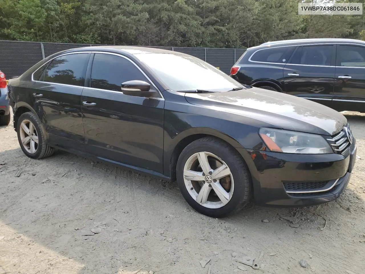 1VWBP7A38DC061846 2013 Volkswagen Passat Se