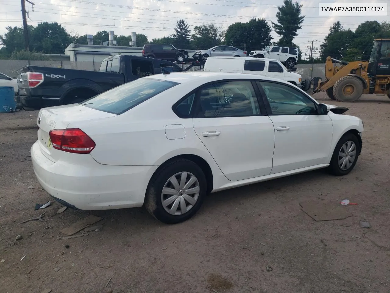 2013 Volkswagen Passat S VIN: 1VWAP7A35DC114174 Lot: 65889154