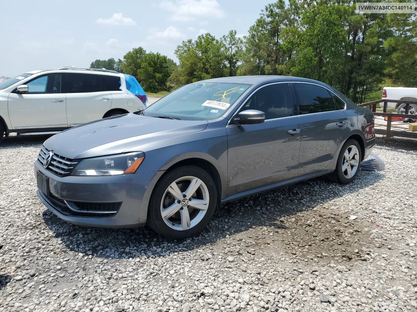 2013 Volkswagen Passat Se VIN: 1VWBN7A34DC140114 Lot: 66172814