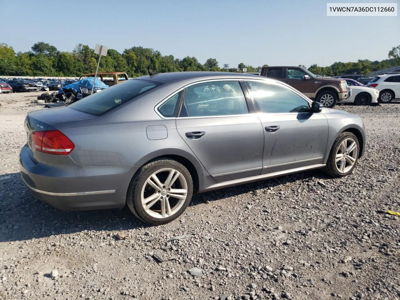 2013 Volkswagen Passat Sel VIN: 1VWCN7A36DC112660 Lot: 66256674