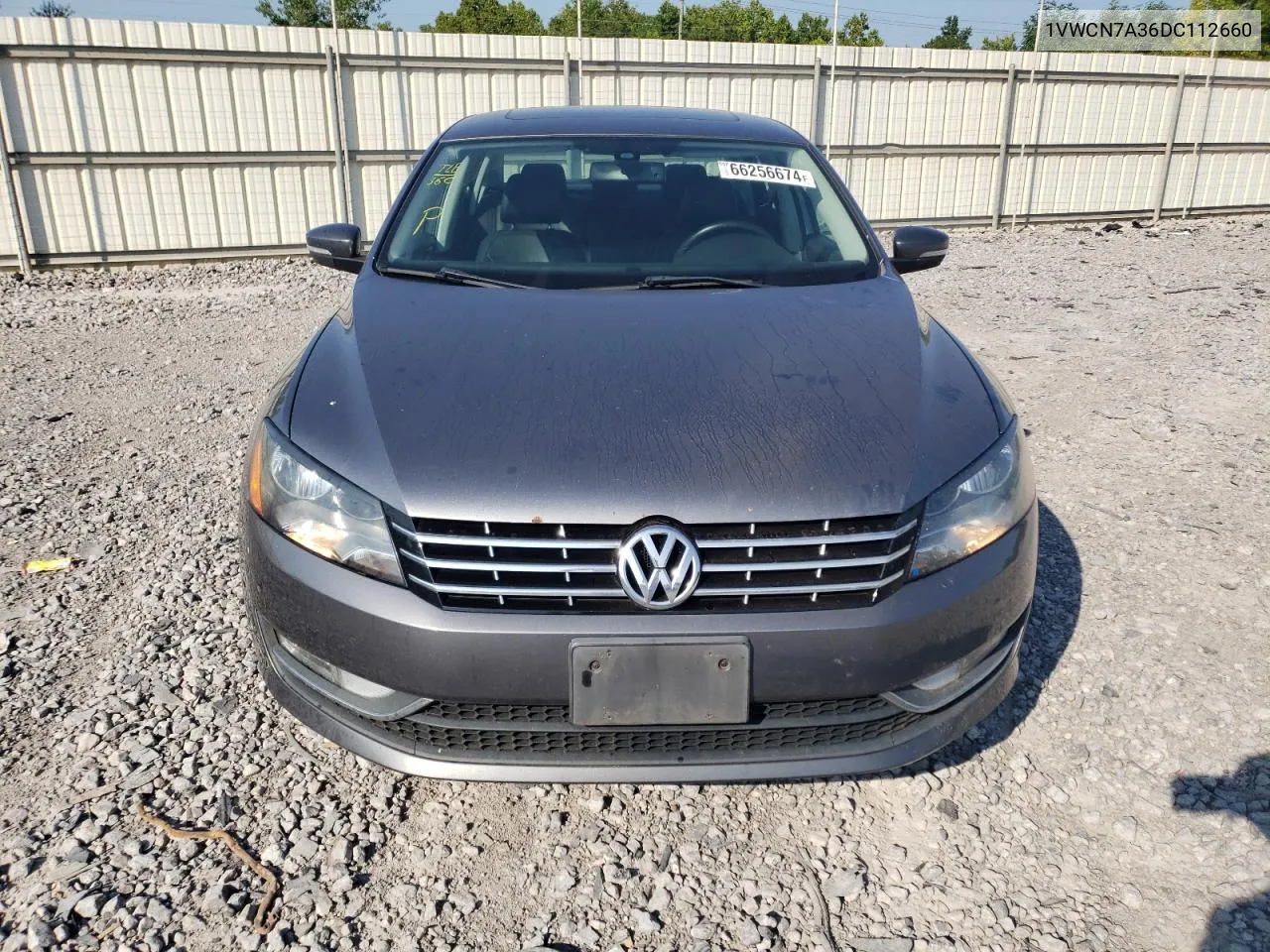 2013 Volkswagen Passat Sel VIN: 1VWCN7A36DC112660 Lot: 66256674