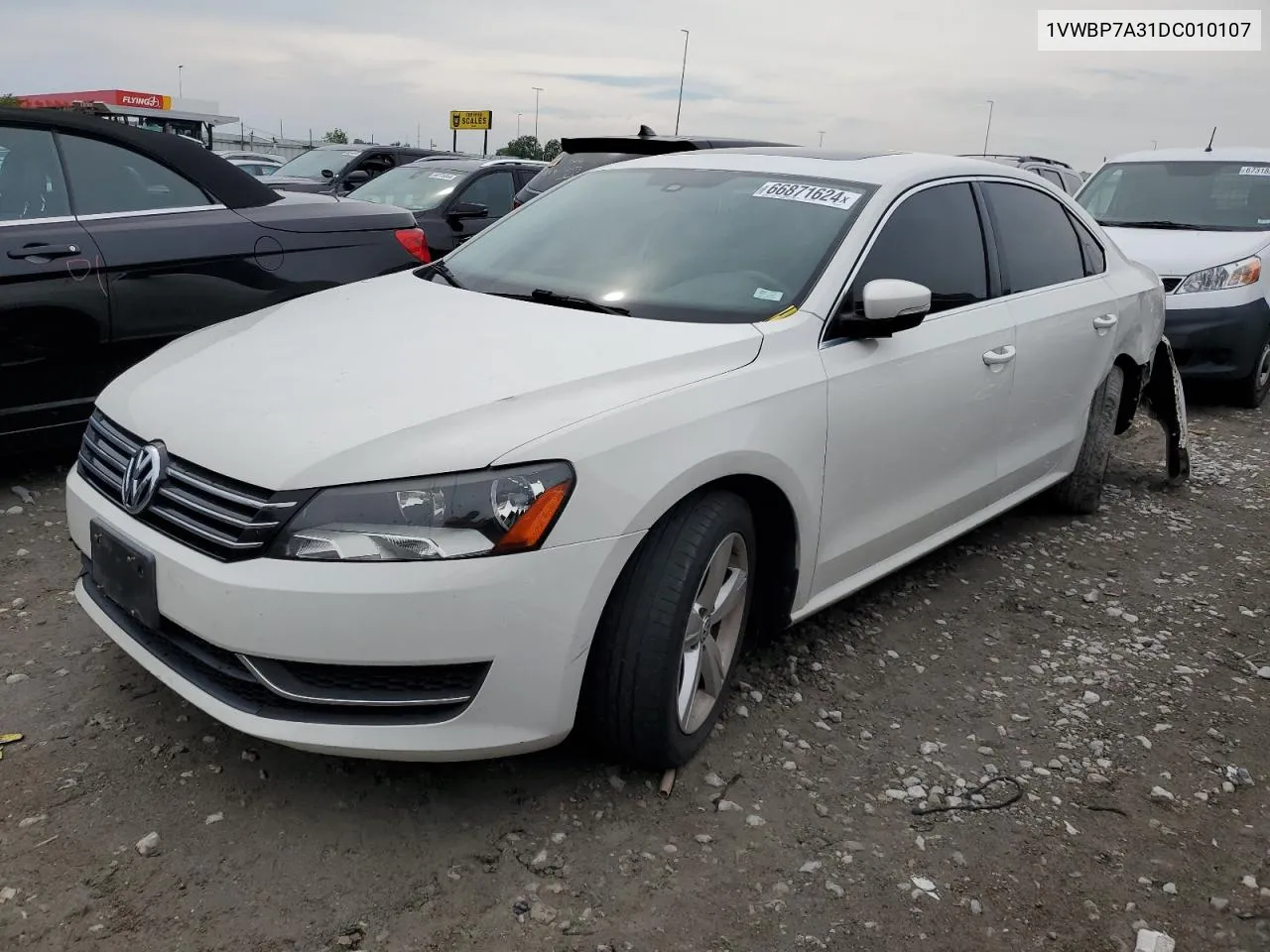 1VWBP7A31DC010107 2013 Volkswagen Passat Se