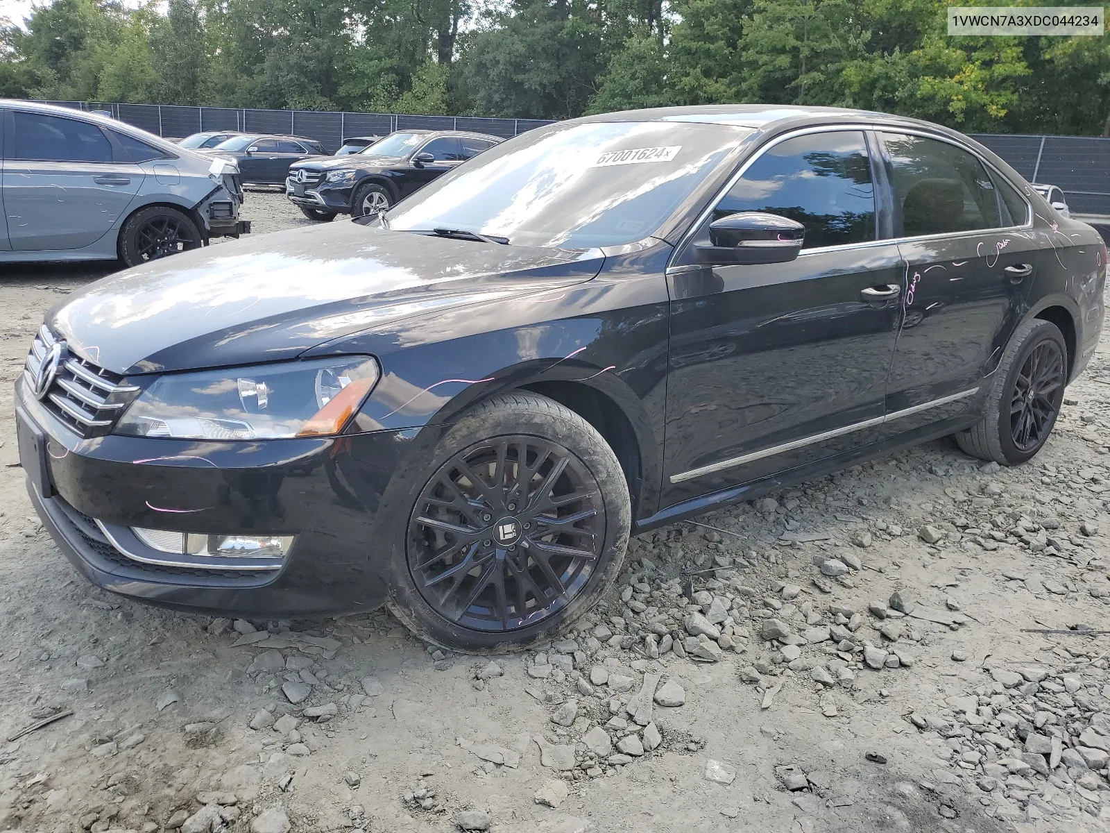 1VWCN7A3XDC044234 2013 Volkswagen Passat Sel