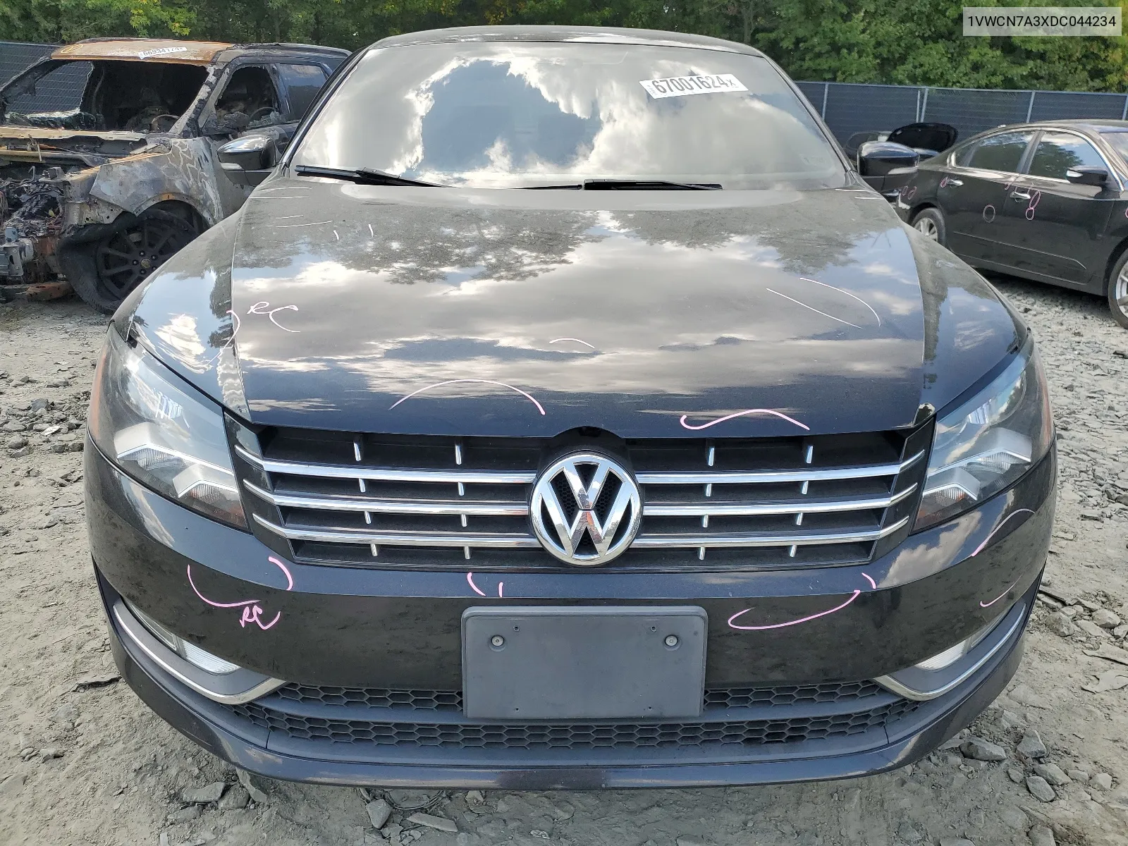 1VWCN7A3XDC044234 2013 Volkswagen Passat Sel