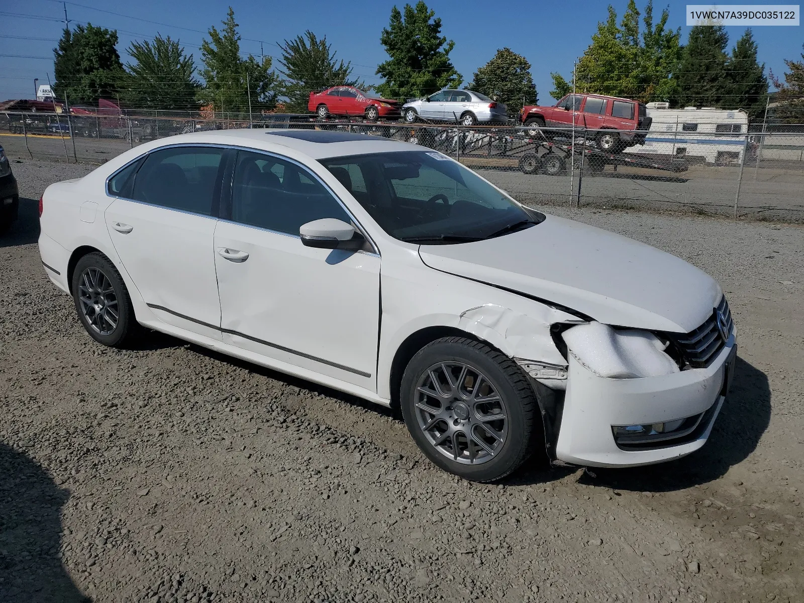 2013 Volkswagen Passat Sel VIN: 1VWCN7A39DC035122 Lot: 67134644