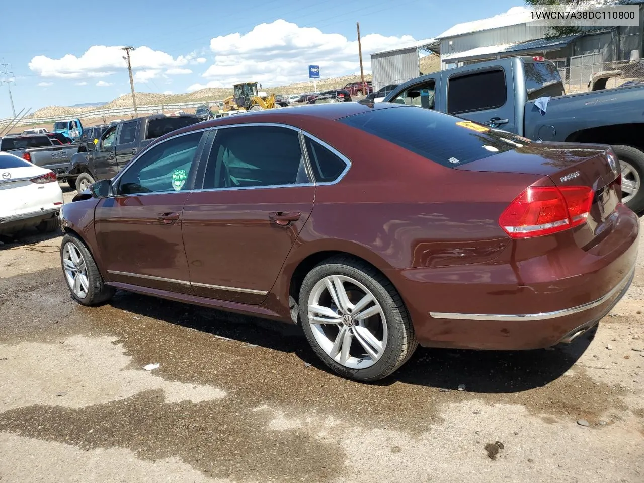 1VWCN7A38DC110800 2013 Volkswagen Passat Sel