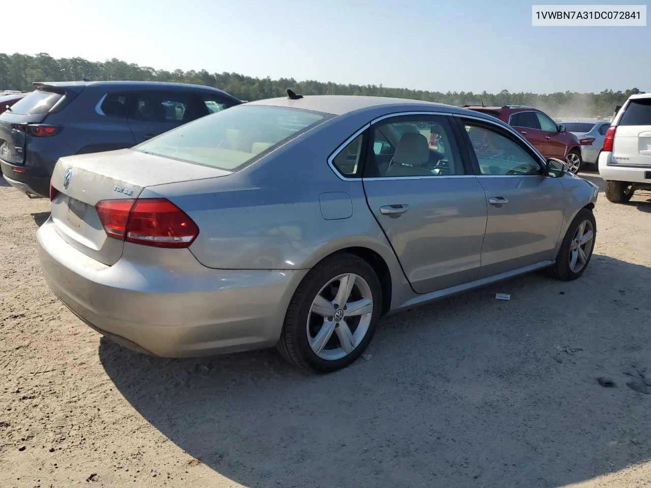 1VWBN7A31DC072841 2013 Volkswagen Passat Se