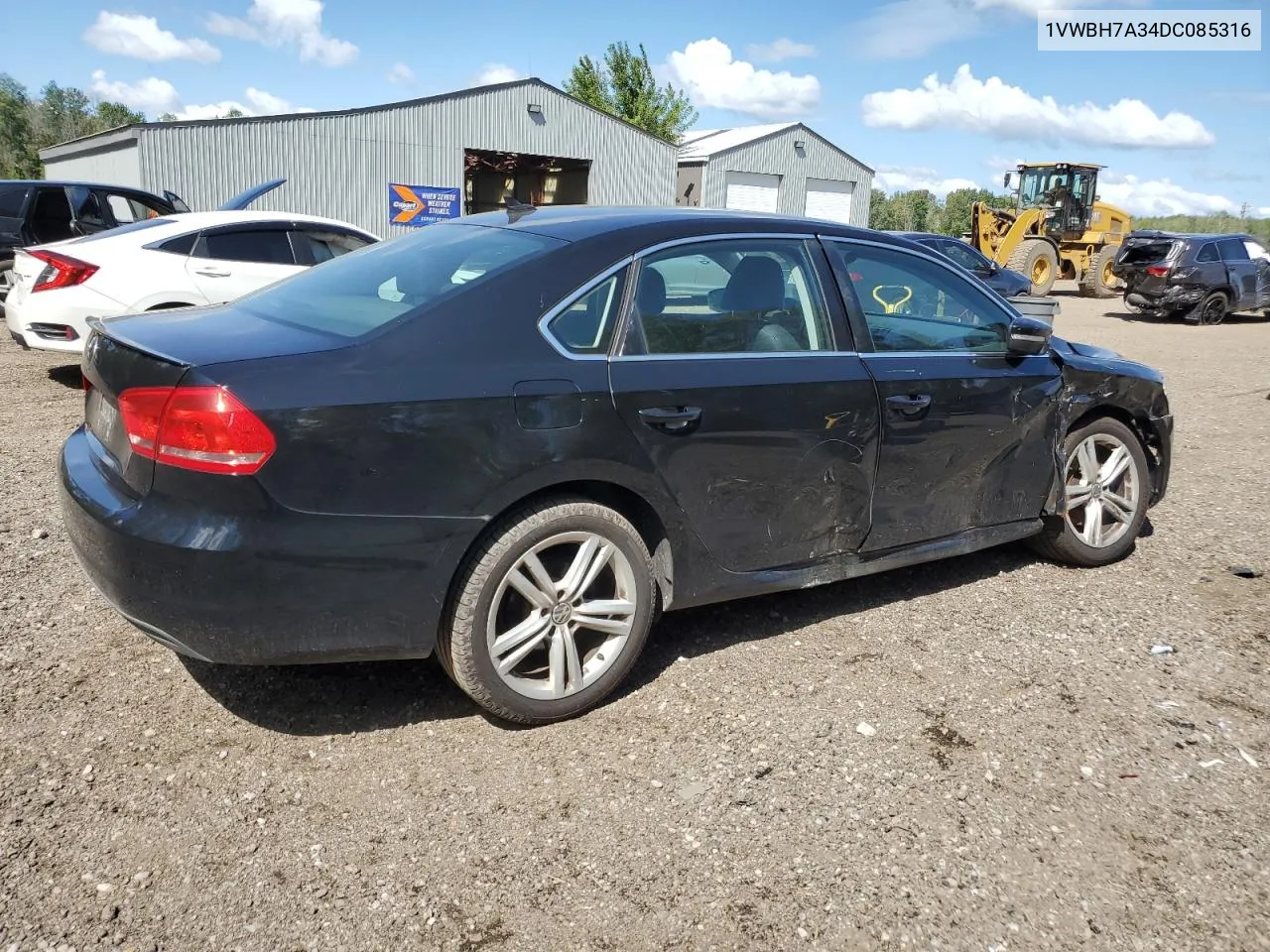 1VWBH7A34DC085316 2013 Volkswagen Passat Se